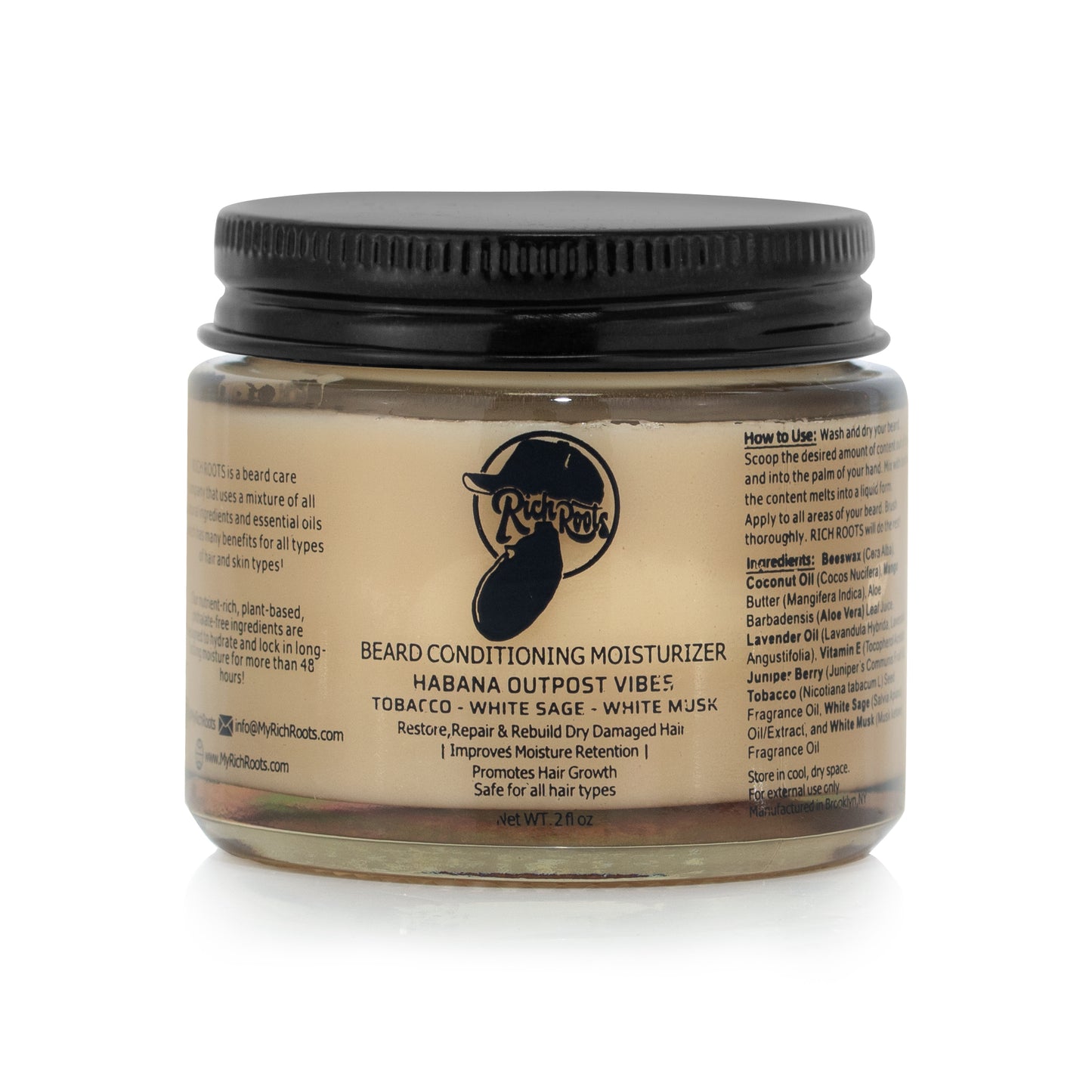 Acondicionador hidratante y todo en uno para barba Rich Roots (HOV)