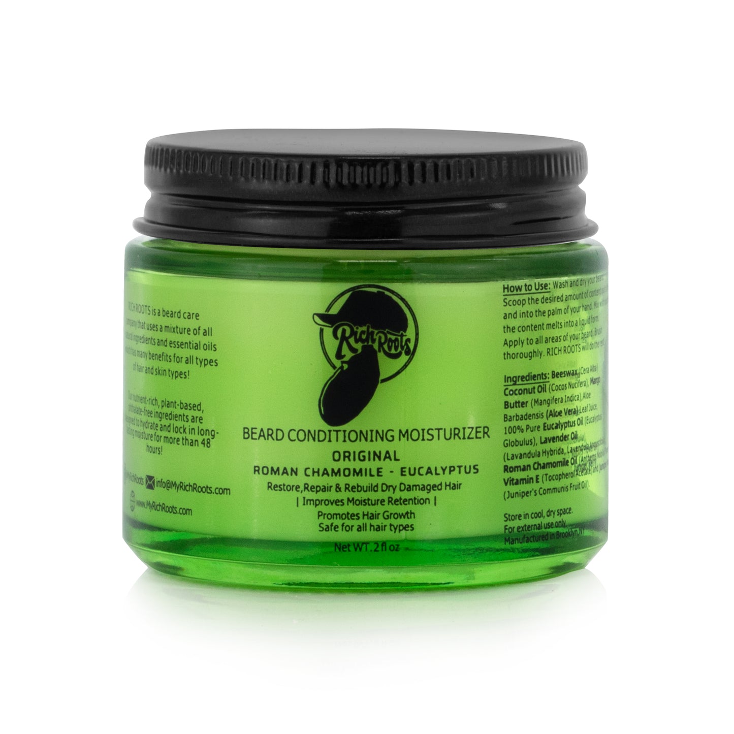 Acondicionador hidratante y todo en uno para barba Rich Roots (Original)